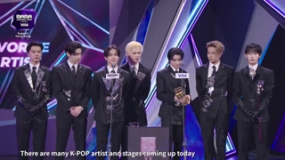 جایزه دوممم...سخنرانی ENHYPEN هنگام دریافت جایزه «هنرمند جهانی محبوب تلاسا» در مراسم MAMA Awards 2025