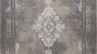 فرش 1200 شانه تراکم 3600 کد E131060 مدرن طوسی روشن سفید فرش متحد آسیا - اقساط تا سال 1410