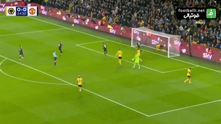 گل اول منچستر یونایتد به ولورهمپتون (برونو فرناندز)