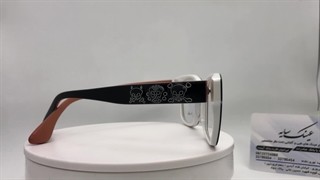 عینک طبی استات سفید مشکی CHANEL