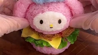 غذا با شکله ملودی همبرگر