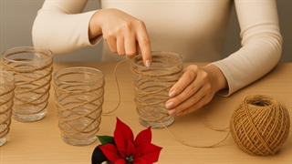 ببینید با پیچیدن ریسمان کنفی دور یک لیوان قدیمی چی درست کردم!