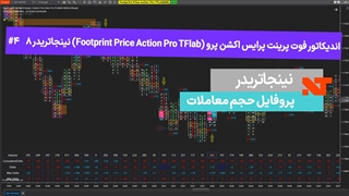 اندیکاتور فوت پرینت پرایس اکشن پرو (Footprint Price Action Pro TFlab) نینجاتریدر8  #4 پروفایل حجم معاملات - [تریدینگ فایندر]