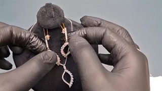 نیم ست نقره مدل بال فرشته