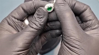 نیم ست نقره حیات سبز