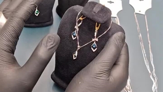 نیم ست نقره ایتالیایی رازان از گالری نقره حیات