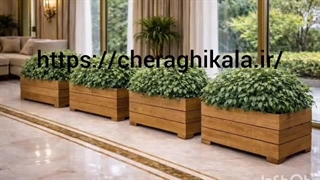 تولیدی فلاور باکس ترموود- ساختن گلدان ترموود-باکس چوبی ترموود اجرای روف گاردن و زیبا سازی https://cheraghikala.ir 09189515141