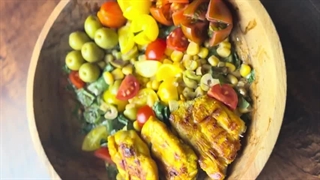 یه سالاد رژیمی راحت با مرغ