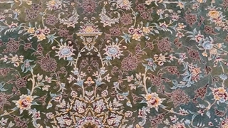 فرش 1200 شانه ضخیم تراکم 3600 کد E134012 وینتیج سبز فرش متحد آسیا - اقساط تا سال 1410