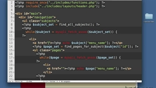 102 - انتخاب صفحات از نوار ناوبری - اموزش php لیندا - جلال محمدزاده