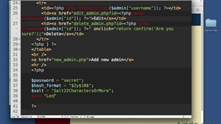 126 - افزودن رمزگذاری رمز عبور به CMS - اموزش php لیندا - جلال محمدزاده