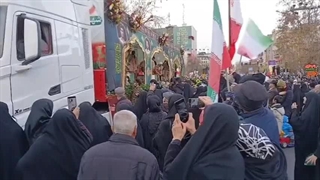 بدرقه یکصد شهید اغتشاشات دیماه 1404 در تهران