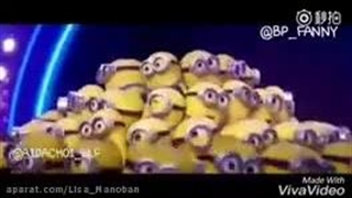 خوندن اهنگ بلک پینک از مینیون