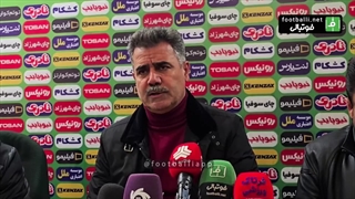 کنفرانس خبری عنایتی و پورموسوی پس از برتری سایپا مقابل نفت آبادان