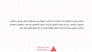 استقرار نرم افزار برنامه ریزی استراتژیک