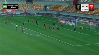 گل اول فولاد خوزستان به پرسپولیس (احسان محروقی با کرنر تاکتیکی)