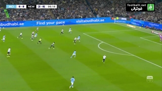 گل اول منچستر سیتی به نیوکاسل (مرموش)