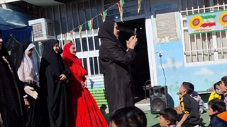 مراسم جشن نیمه شعبان در دبستان و پیش دبستانی غیر دولتی پسرانه پرتو امید با حضور رزیتا دغلاوی نژاد "خاله فرشته مهربون"