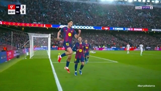 گل سوم بارسا به مایورکا(برنال)