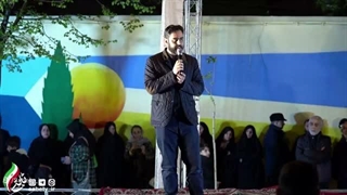 14050125: سخنرانی پرشور امیرحسین ثابتی در روز چهل و ششم جنگ در میدان اختیاریه