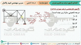 فیلم آموزش و تدریس تحلیل سازه ها توسط استاد پاکدل از ایران مدرس