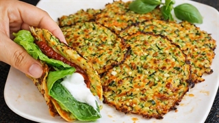 آموزش آشپزی سریع و آسان! با ۱ کدو سبز و ۱ هویج، یک شام سالم و خوشمزه خواهید داشت