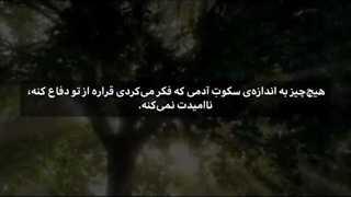 | سکوت کسی که فکر کردی...