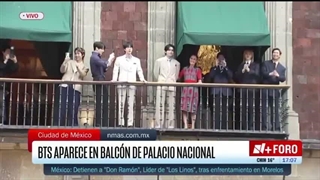 ویدیو کامل حضور بی تی اس در بالکن کاخ ملی Palacio Nacional در مکزیک (ترجمه صحبت های نامی و تهیونگ در کپشن هست)