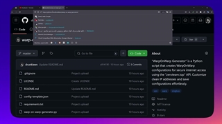 ساده‌ترین راه ساخت کانفیگ warp on warp رایگان