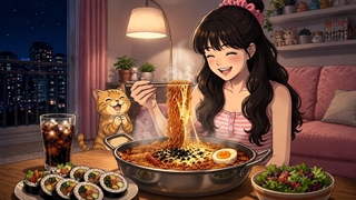 آشپزی بعد از کار و استراحت ASMR